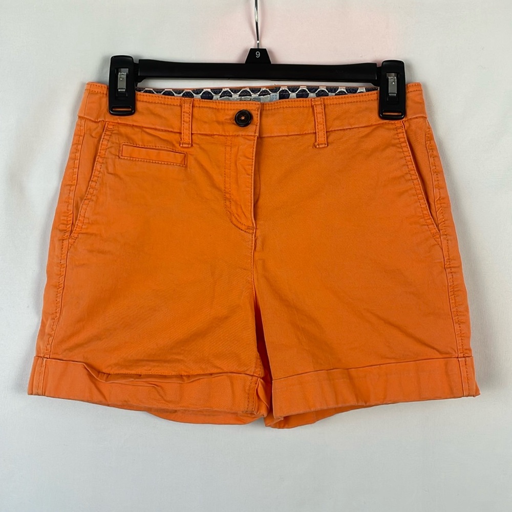 Boden Orange Bermuda Shorts Classic Chino Style